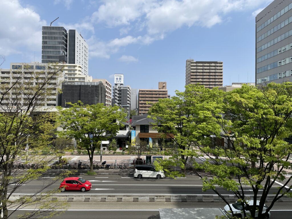 4月21日の自習室からの風景